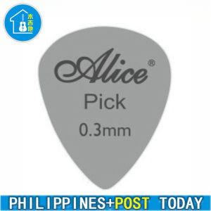 Alice Metal Guitar Pick 0.3mm Thin Durable Silver Color Professional Bass Ukelele Guitar Picks