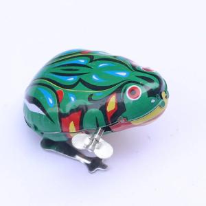 Classic Tin Clockwork Clockwork Toy Jumping Frog Childrens Vintage Toy Boy Boy Education Baby Baby Classic Toy Wind Up Toys