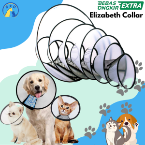 ELIZABETH COLLAR / pet cone protection / anti jilat anjing kucing Semua ukuran collar hewan