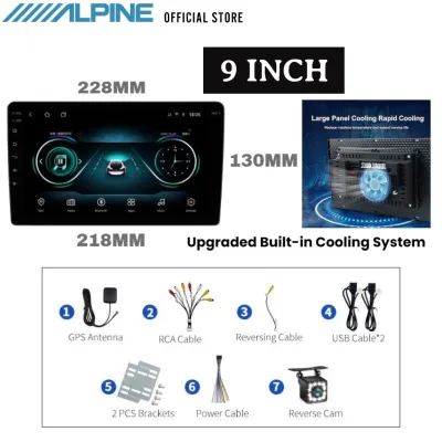 VERSI DIPERTINGKAT DENGAN SISTEM PENYEJUKAN (6GB RAM + 64GB ROM) Android Player 7 9 10 Inci Quad Core Multimedia Kereta MP5 Android Player Kereta