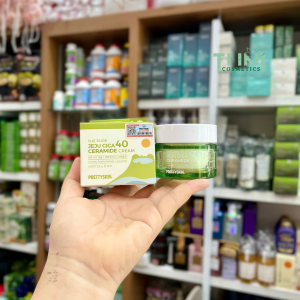 Kem dưỡng rau má Pretty Skin The Pure Jeju Cica 40 Ceramide Cream phục hồi dưỡng trắng da