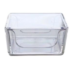 Snooker Cue Chalk Container Stain-Proof Anti-Fouling Acrylic 1/2grids Cube