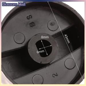 [Blossom] 2PCS 8mm General Plastic Handle Gas Stove Replacement Control Switch Knob Range Oven Knob For Benchtop