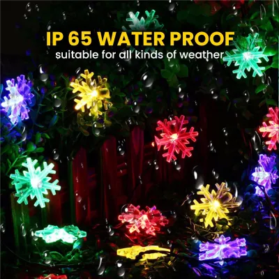 Supermax 30 Led 6.5m Lighting Mode Solar Waterdrop Design Christmas Light LED String Light