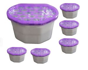6 pcs Home Dessicant Dry Box Moisture Absorber and Dehumidifier 500ml 230grams Calcium chloride drier clothes waredrobe shoes Set of 6