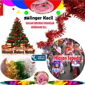 Beauty 1PCS Slinger Hiasan Aksesoris Natal Ornamen Hiasan Natal Hiasan ulang tahun hiasan pesta hiasan dekorasi rumah Hiasan sepeda Hiasan Christmast Day Rumbai natal bisa di gunakan untuk sehari-hari ataupun di pesta