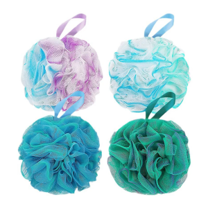 4 Pcs Gradient Bath Sponges Large Shower Sponges Shower Loofah Balls Washing Sponges Bath Accessories