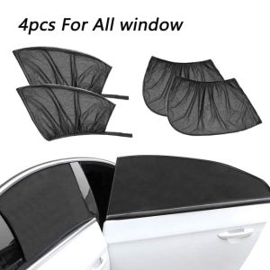 24pcs Car Window Screen Door Covers FrontRear Side Window UV Sunshine Cover Shade Mesh Car Mosquito Net For Baby Child Camping
