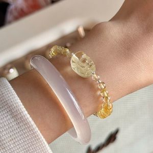 Vòng Tay Handmade Thạch Anh Vàng ( Citrine ) Golden Gortune Hợp Mệnh Thổ Kim - Thu Hút Tài Lộc Cân Bằng Cảm Xúc -Bluegems