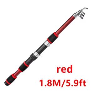 Cần câu kính thiên văn dạng ống lồng cực biển 1.8m bằng sợi carbon siêu nhẹ cần câu nhẹ và di động cho người yêu câu cá