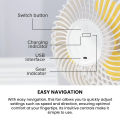 TYLEX X-M40 7 Inches Portable 360° Rotation Mini Wind Desk Fan. 