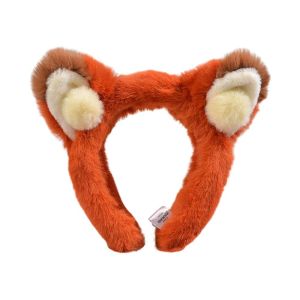 JPTD Animal  Hair Band Furry Plush JudyNick Headband Sweet Creative Rabbit Ear Headwear Face Wash
