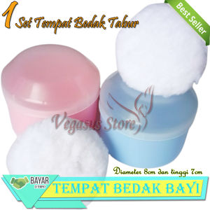 Tempat Bedak Bayi Tabur Tempat Bedak Bayi 1 Set Vanvin Baby Powder - Perlengkapan Mandi Bayi Praktis (COD)