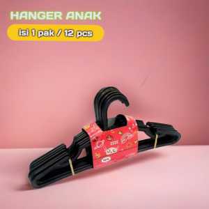 ( isi 1 pak ) Gantungan Baju Anak / Hanger WS Baju Anak