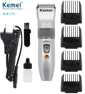 Tông Đơ Cắt Tóc Gia Đình Kemei 27C Khỏe Bền Đẹp Chắc Chắn Dễ Sử Dụng FULLBOX