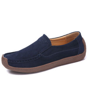 100% KULIT Sepatu Wanita Casual Slip On Murah Selop Flat Shoes Kekinian Cewek Slop Kulit Terbaru Cantik 101