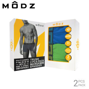 MODZ Men Underwear Microfiber Spandex Trunk (2 Pcs) MZ8204