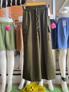 Celana kulot cargo anak usia 7-12 tahun / cargo anak ternyaman terlaris bahan crinkle airflow