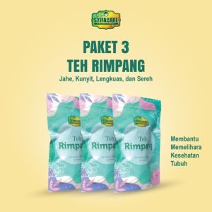 Teh Herbal Daun Sereh/Rempah Premium - Paket 3 Box Rendah Lemak Halal & BPOM