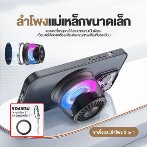 BEGD (รับประกัน 1 ปี ) DE415ลำโพงบลูทูธแม่เหล็กแบบพกพา RGB อายุการใช้งานแบตเตอรี่ 10-12 ชั่วโมง วัสดุคุณภาพสูง