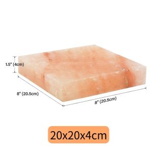Premium 5A Grade Himalayan Natural Salt Block – Pink Salt Stone for BBQ Serving & Table PresentationNatural Rock Cutting Board