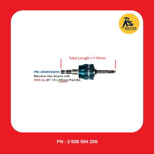 BOSCH BIM Bi-Metal / Pro Sheet Metal Hole Saw For Metal With Power Change Mandrel Hex 3/8" (8.7mm) | SDS Plus and Pilot Bits
