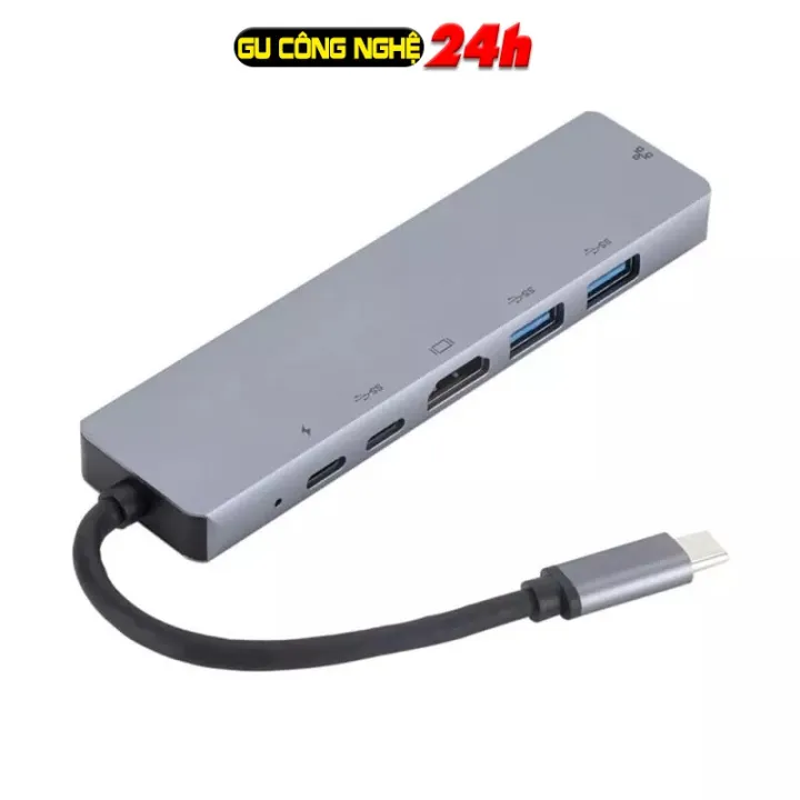 Hub Type C -Cổng chuyển đổi HUB USB Type-C to HDMI,USB 3.0,SD,TF,RJ45 ...