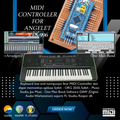 Modul MIDI Controller Angelet XTS-966 Tombol ORG2024-vArranger2-One Man Band