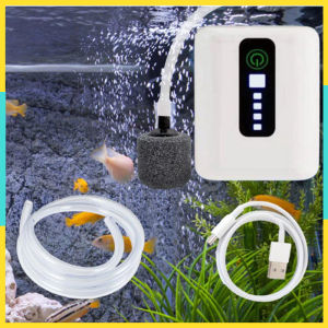 Aquarium oxygen air pump rechargeable lithium battery USB fishing outdoor oxygen pump pump