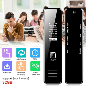 BERGARANSI FORNORM alat Perekam Suara Digital jernih jarak jauh Audio Mini Voice Recorder 32GB VC173