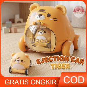 Mainan Anak EJECTION CAR TIGER BEAR TKS-010 Mainan Mobil Karakter Mobil Berjalan Diecast Mobile Mainan Anak Perempuan - Mainan Anak Laki Laki