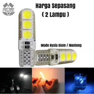 Lampu Sein senja LED Motor Mobil T10 Jelly DIAM