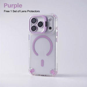 Invisible Stand Transparent Phone Case For iPhone 17 16 15 14 13 12 Pro Max Compatible with MagSafe Shockproof Hard Cover with Stand For iPhone 17 Air 16 15 14 Plus Drop Protection Casing