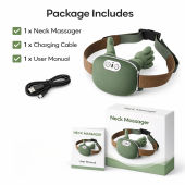 Electric Neck Massager 6D Hand Simulation Heated USB Rechargeable Shoulder Back Body Massager Pengurut Leher Urut