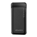 Awei P37K 10000mAh Power Bank Dual USB Port Powerbank Multiple Output Pawerbank Bank Kuasa. 