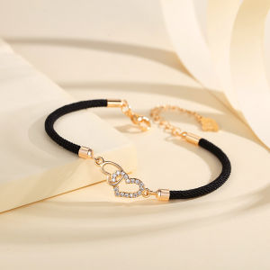Y666 【COD】 Gelang Tali Adjustable Wanita Lapis Emas Gelang Charm Tali Busana Gelang Aksesoris/Gelang Tali Couple