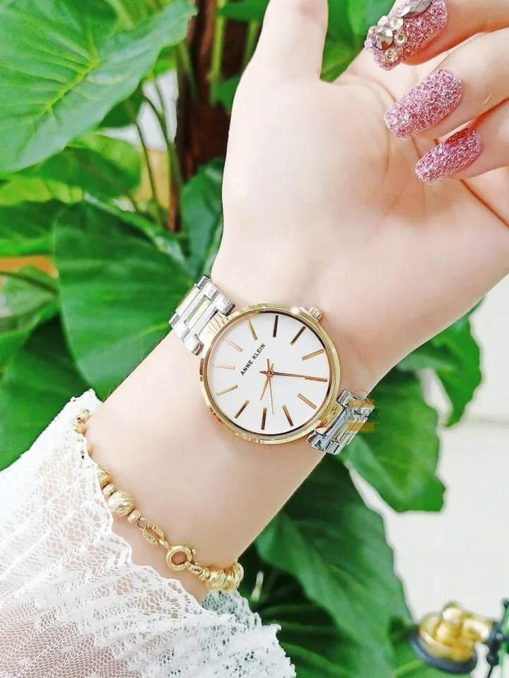 Anne Klein レディース AK-2787SVTT One Size ツートーン : Anne Klein レディースブレスレットウォッチ