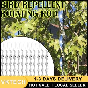 ชุดอุปกรณ์ไล่แมลงนกสะท้อนแสงแบบหมุนได้ 12 ชิ้น สำหรับใช้ในสวนกลางแจ้ง ปลอดภัยและทนทานต่อการใช้งาน