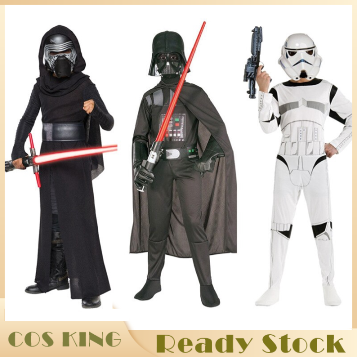 Star Cosplay Wars Jedi Costume for Kids Halloween Carnival Jumpsuits ...