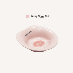 [พร้อมส่ง] Makesure ชามเซรามิก หน้ากว้าง ZooZoo ชามอาหารแมว จานข้าวหมา จานข้าวแมว