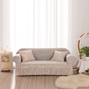 1/2/3/4 Seater Sofa Cover Sarung Sofa Cover  L Shape Pelapik Elastic Sofa Cover