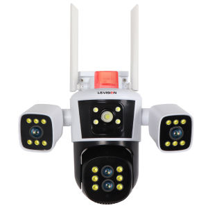 LS VISION 8K tiga kanta WIFI CCTV kamera 16MP Video tiga hala 10X hibrid Zoom optik hubungan PTZ sebagai kamera kamera keselamatan rumah IP66 luar kalis air warna penghantaran kamera IP