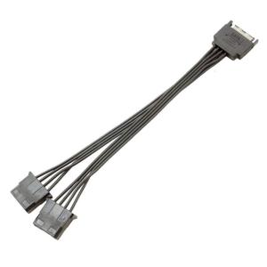 15pin Nam đến 1/2 4pin nữ IDE kết nối điện Tay Y Cáp chia chuyển đổi năng lượng cho ổ cứng