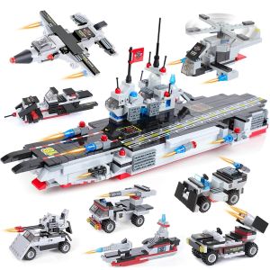 Đồ chơi xếp hình chiến hạm tàu chiến 8in1 906 chi tiết BBT GLOBAL LX.A281