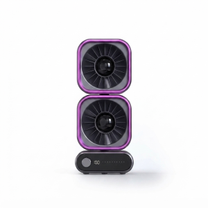 BELLSTAR Dual Cooling Portable Desk Fan 360° Oscillation USB Mini Table Fan Strong Wind LED Display for Office SG Stock