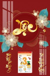 [TẶNG KÈM BLOC LỊCH 2026] Lịch tết 2026- Bìa lịch Laminate cao cấp 40x60cm - Bìa lịch gỗ tráng gương - Lịch treo tường 2026