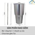 Ly giữ nhiệt Thái Lan inox 304 900ml Kèm ống hút và thanh cọ rửa bình cốc uống nước mã 22008. 