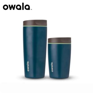 [100% authentic ]Owala SmoothSip Slider 12/20oz Insulated Stainless Steel Coffee Travel Mug