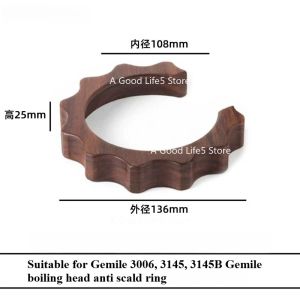 Kirilgu Suitable for Gemile Coffee Machine 3006 Anti-scalding Ring Steam Rod Sleeve Walnut Modified Accessories 3145 3H4K8