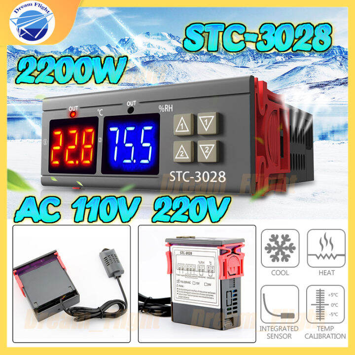 Dual digital on sale temperature controller